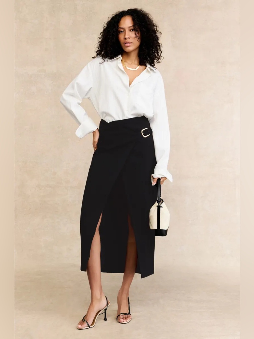 Toccin Casey Wrap Skirt. Size 6. NWOT. MSRP $395
